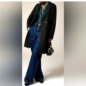 J. Crew Black Daphne Coat